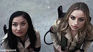 Ghostbuster chanel camryn begs for big black cock in cosplay parody