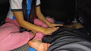 i invited her camping and fucked her bare under pajamas