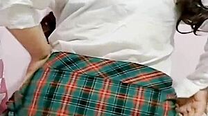 Oh Wow, This Student's Juicy Ass After School! She Soaks Her Panties from Orgasm and Films It All