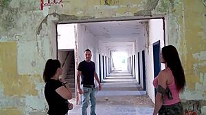 Dreierfick in lost place kaserne two milfs want sperm