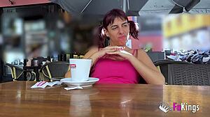 I showed off my big ass in seville before rough fucking outdoors