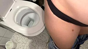 compilation pissing in public toilets close-up pov