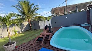 Horny Amateur Couldn't Resist Letting It Slip Inside Without Condom Even In Bush