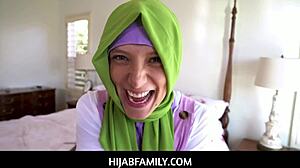 hijabfamily - big cock horny donnie rock wants to have a naughty adventure with izzy lush