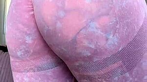 milf melody radford in sheer gym leggings?