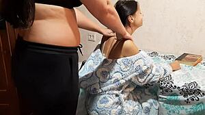 I Distracted My Girlfriend From Exam Preparation And Fucked Her On The Table Part 1 - Lesbian Illusion Girls