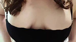 Nicole Teases Her Fat Ass Sensually in Bathroom