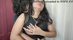 Cute saree woman gets playful with her devar in a naughty moment