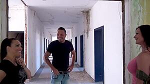 Dreierfick in lost place kaserne two milfs want sperm