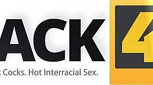 Blonde teen gets interracial doggystyle from big black cock instructor