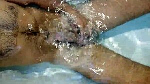 indian guy enjoys solo bathtub session