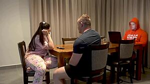 bull fucks cheating wife in front of cuckold husband