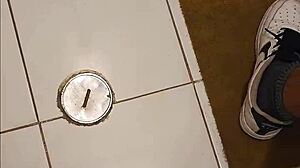 friend's mom catches me in her bathroom