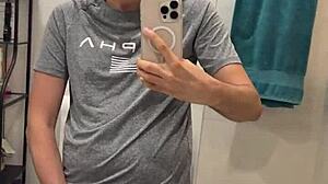 Bisexual Guy Shows Off Big Cock And Cums Huge Load