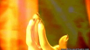 laying down indian beauty for dance