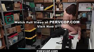 The suspect got real cooperative during the strip search by pervcop