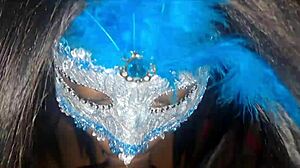 i got a blowjob from masked ebony and cum in her mouth