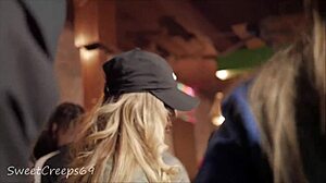 Bubble butt latina spied in leggings during concert 😏