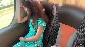 Pervert Jerks Off on Bus, Girl Grabs His Cock in Public Flashing