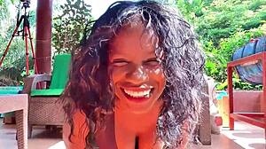 Stepdad finds girl doing yoga outside and can't resist her sweet pussy