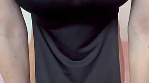 Tall Slut Sucks Dildo