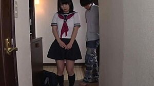 I watch japanese teen ami oya suck guy's hard cock uncensored with moaning