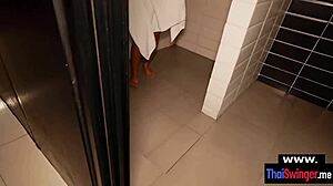 real amateur asian chubby wife gets a hot creampie... oops