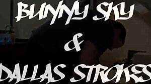 slave bunny sky milf fucked hard by master dallas strokes