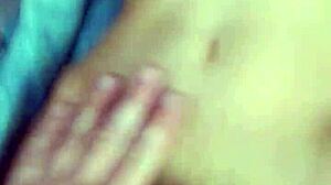 small teen 18+ with perfect little ass plays doggystyle with older man