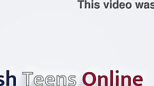 Victoria Greene squirts and makes a huge mess in her school uniform