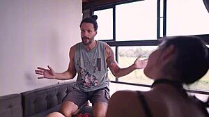 two girls tied up and giving head