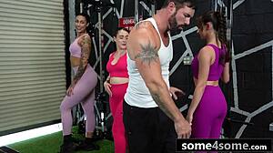 Three Curvy Teens Negotiate Free Gym Memberships Through Blackmail