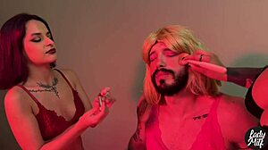 my college professor tried something new, i made him my sissy with my friend