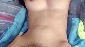 small teen 18+ with perfect little ass plays doggystyle with older man