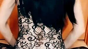 40-year-old skinny wife fucks husband's friend in anal threesome