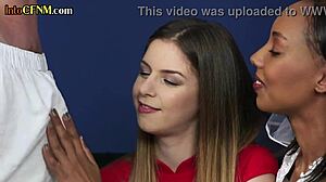 Can Ebony Bride Jerk Old Cock In Wedding Dress 3some?