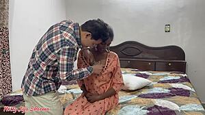 sister-in-law taking jhadoo in pussy while brother-in-law kisses it and feeds milk from big nipples