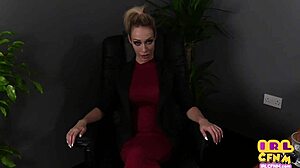 milf subtly sucks and jerks cock in closeup pov