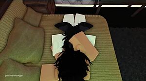 Roblox cutie gets rough throat fucking