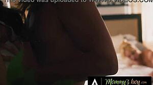 Caught fucking her stepson! Busty milf penny barber in rough group sex with bff