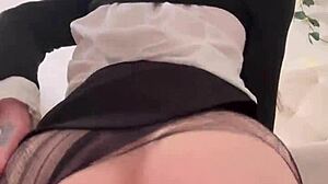 i watch petite wednesday addams bounce her big round ass on a dildo