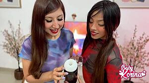 Does She Use Sex Toy While Watching Fondling!