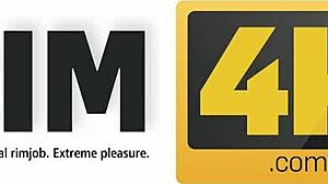 Rim4k man shocked as modest model intensely rims his butthole