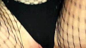 Naughty cosplay date pantyhose coated in cum