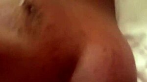 Fucking the ebony side chick hard in her bed