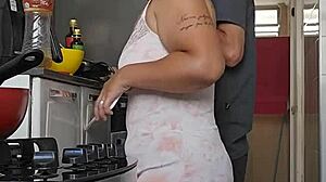 Pregnant Woman Showing Off Her Curves