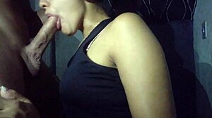 Luna Ferrari sucks her school best friend's cock in homemade video