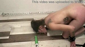 First I get beaten hard, then for dessert it's stinking yellow piss from the funnel.