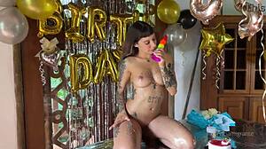 The Best Birthday Surprise A Real Cock Giving Me Until My Ass Is Filled With Milk - Spoiler!