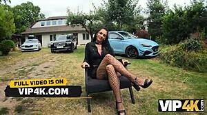 Vip4k Babe With Pierced Nipples And Tattoos Fucks In The Woods